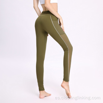 Malla activa Panel Insertar entrenamiento Leggings de yoga